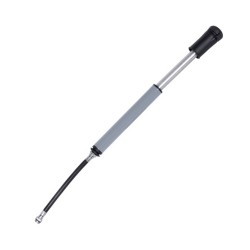 Dresco handpomp Mini DeLuxe 20 cm aluminium zwart/grijs