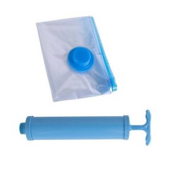 Compressie/vacuum opbergzakken met handpomp - 12 stuks - 50 x 70 cm - Opberghoezen